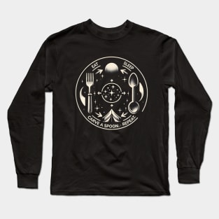 Eat, Sleep, Bushcraft, Repeat Long Sleeve T-Shirt